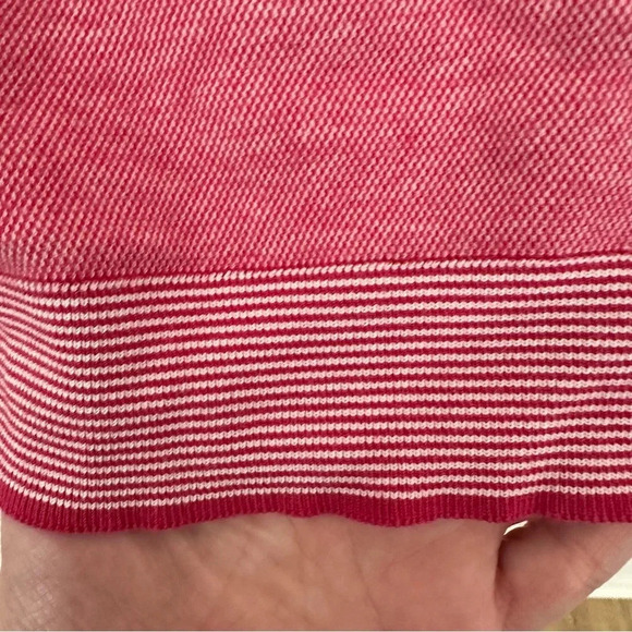 Ted Baker London Women’s Long Sleeve Pink Cotton Crewneck Sweater Size 6 GUC - Picture 7 of 11